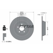 Disc frana TEXTAR