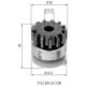 Pinion electromotor MAGNETI MARELLI