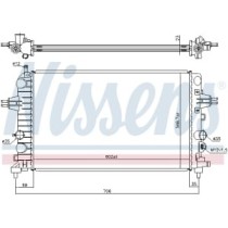 Radiator, racire motor NISSENS