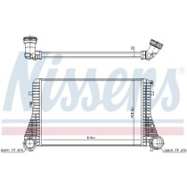 Intercooler, compresor NISSENS