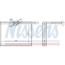 Evaporator, aer conditionat NISSENS