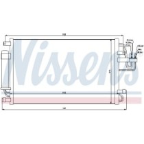 Condensator, climatizare NISSENS