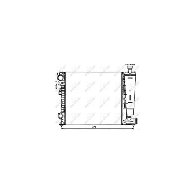 Radiator, racire motor NRF