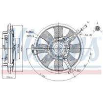 Ventilator, radiator NISSENS