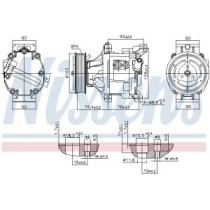 Compresor, climatizare NISSENS