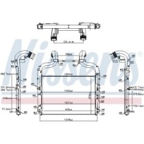 Intercooler, compresor NISSENS