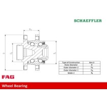 Kit rulmenti roata FAG Bearings