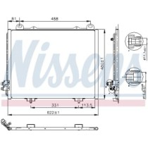 Condensator, climatizare NISSENS