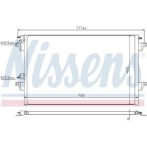 Condensator, climatizare NISSENS