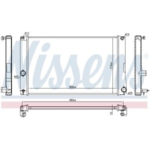 Radiator, racire motor NISSENS