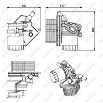 Radiator ulei, ulei motor NRF