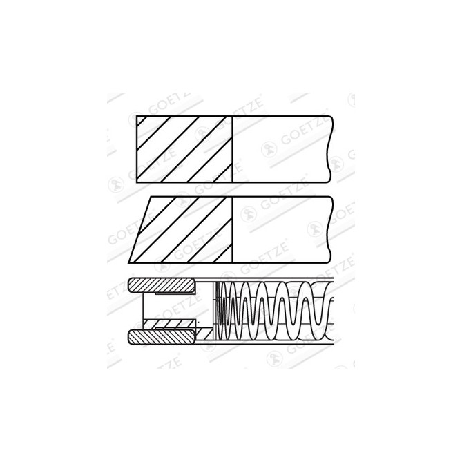 Set segmenti piston GOETZE