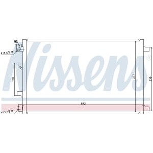 Condensator, climatizare NISSENS