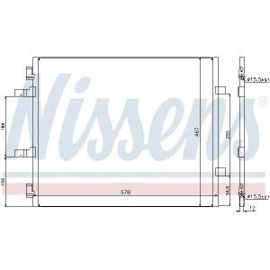 Condensator, climatizare NISSENS