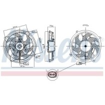 Motor electric,ventilator NISSENS