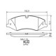 Set placute frana fata cu suruburi si tampon de amortizare pentru LAND ROVER DEFENDER, DISCOVERY IV, DISCOVERY V, RANGE ROVER III, IV, SPORT