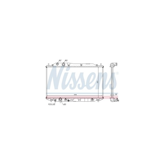 Radiator, racire motor NISSENS