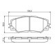 Set placute frana fata BOSCH pentru SUBARU TREZIA, TOYOTA AURIS, COROLLA, PRIUS PLUS, RAV 4 III, URBAN CRUISER, VERSO S 1.3-2.5