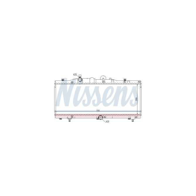 Radiator, racire motor NISSENS