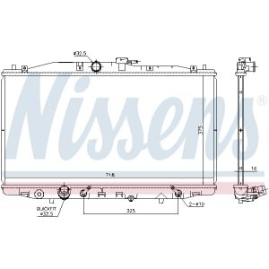 Radiator, racire motor NISSENS