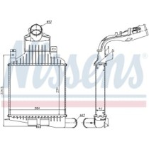 Intercooler, compresor NISSENS