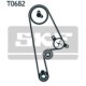 Set curea de distributie SKF pentru HONDA ACCORD VI, CIVIC V, CIVIC VI, CRX III, HR-V 1.5/1.6, curea 991.0 mm, 104 dinti, negru