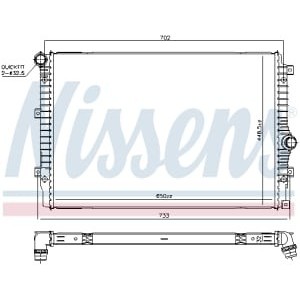 Radiator, racire motor NISSENS