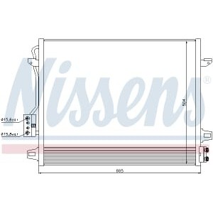 Condensator, climatizare NISSENS