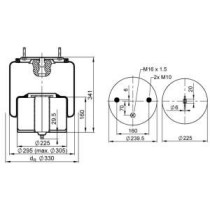 Burduf, suspensie pneumatica CONTITECH