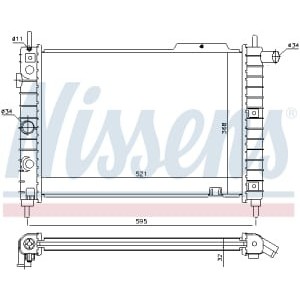 Radiator, racire motor NISSENS