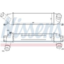 Intercooler, compresor NISSENS