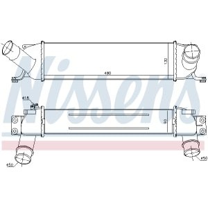 Intercooler, compresor NISSENS