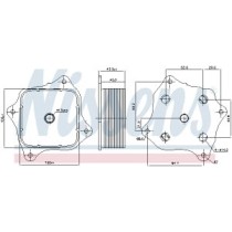 Radiator ulei, ulei motor NISSENS