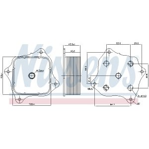 Radiator ulei, ulei motor NISSENS