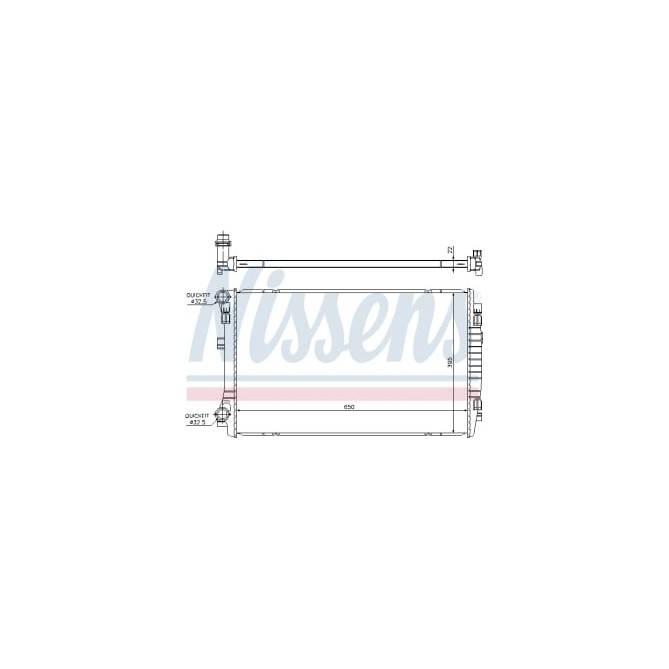 Radiator, racire motor NISSENS