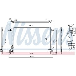 Condensator, climatizare NISSENS