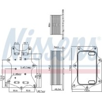 Radiator ulei, ulei motor NISSENS