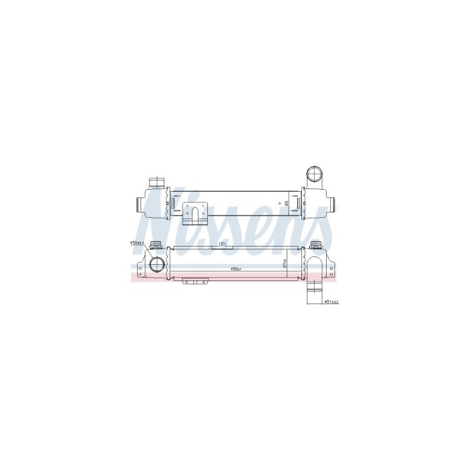 Intercooler, compresor NISSENS