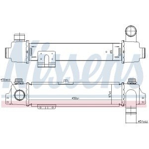 Intercooler, compresor NISSENS