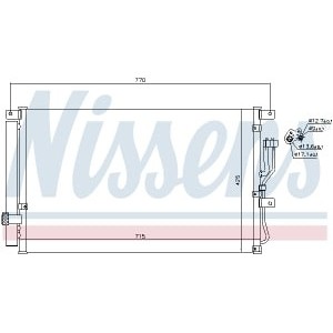 Condensator, climatizare NISSENS