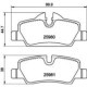 Set placute frana Spate TEXTAR cu suplimente suruburi etrier MINI (F55), (F56), (F57) 1.2-2.0D 09.13- 44.7mm 99.9mm 16.6mm