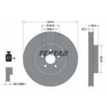 Disc frana TEXTAR