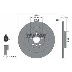 Disc frana TEXTAR