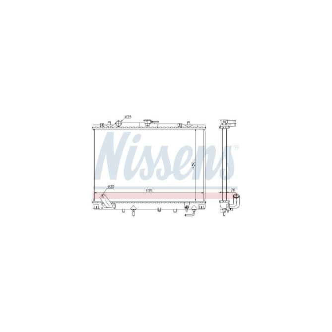 Radiator, racire motor NISSENS