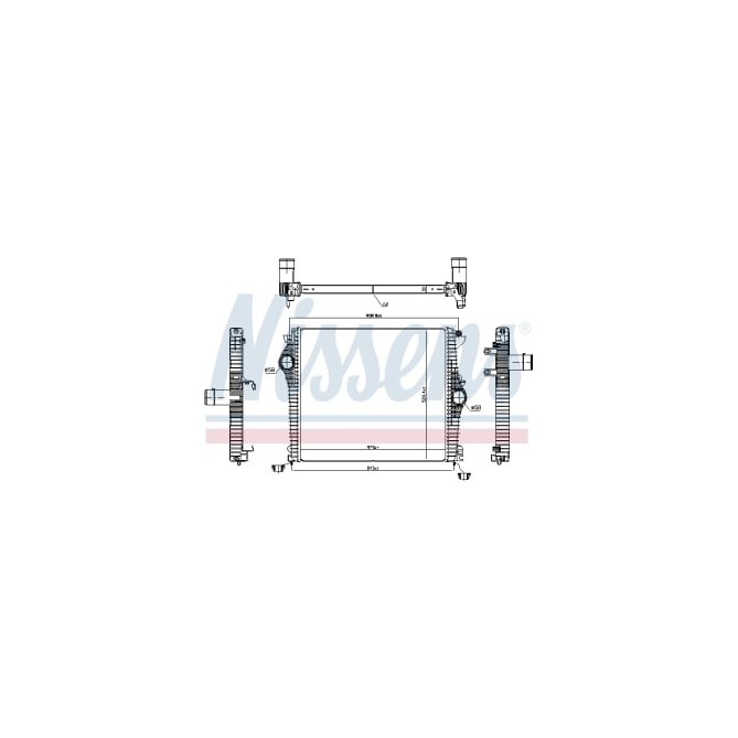 Intercooler, compresor NISSENS