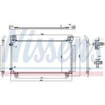 Condensator, climatizare NISSENS