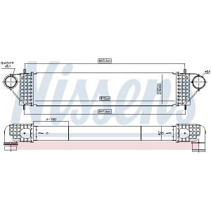 Intercooler, compresor NISSENS