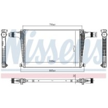 Intercooler, compresor NISSENS