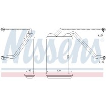Schimbator caldura, incalzire habitaclu NISSENS