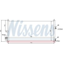 Condensator, climatizare NISSENS